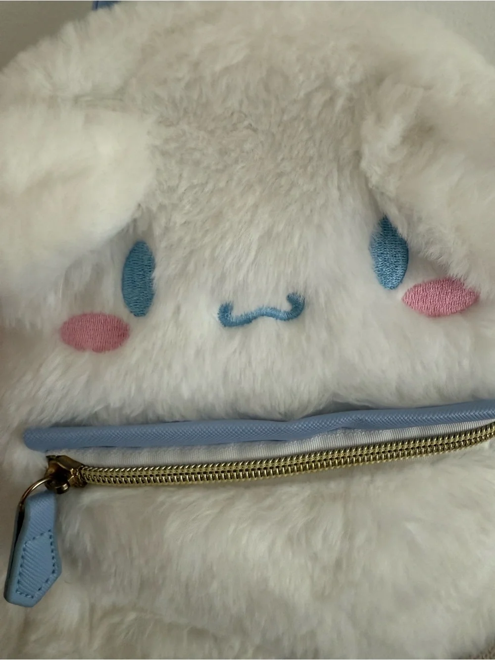 Kawaii Sanrio Plush Cinnamoroll Backpack Plushie Bag